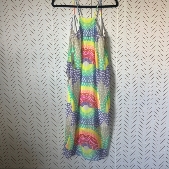 NWT Mara Hoffman faux wrap rainbow midi dress size XS $489 Electrolight Stone - Picture 7 of 7